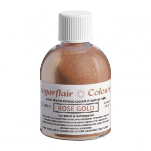 Sugarflair Ehető Cukorcsillám ( E171 mentes ) Rose Gold  (csillámporos) 100g