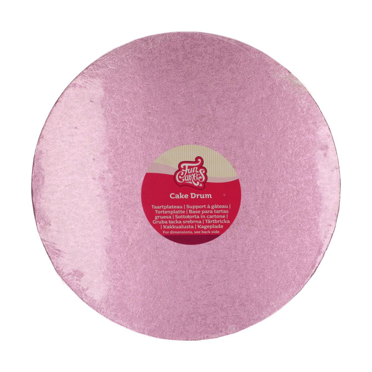 Fun Cakes kerek tortadob – Pink 30,5 cm