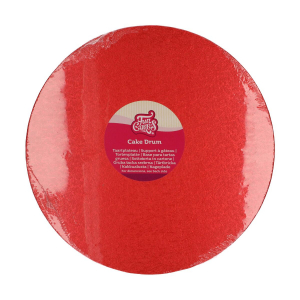 FunCakes kerek tortadob – Piros 30,5 cm