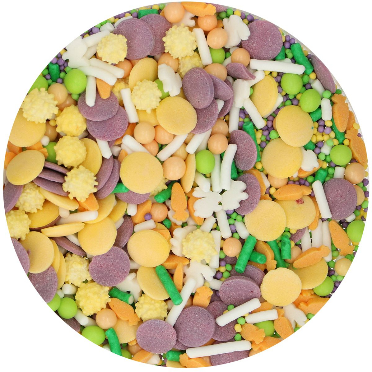 FunCakes Szórócukor keverék Medley Happy Easter  - nyuszi, csibe, répa- 65g