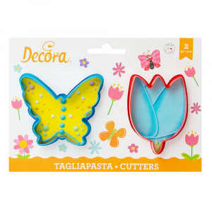 Decora - Kiszúró Szett - Pillangó és Tulipán