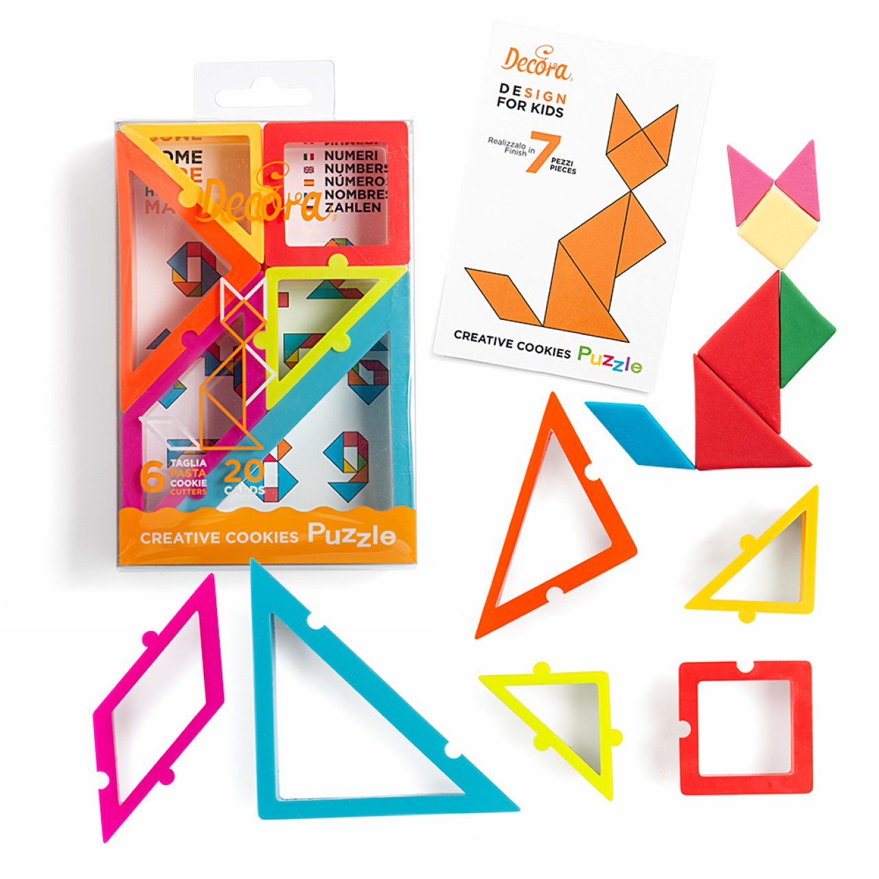 Decora - Kiszúró Szett - Kreatív Origami , Puzzle kiszúró szett