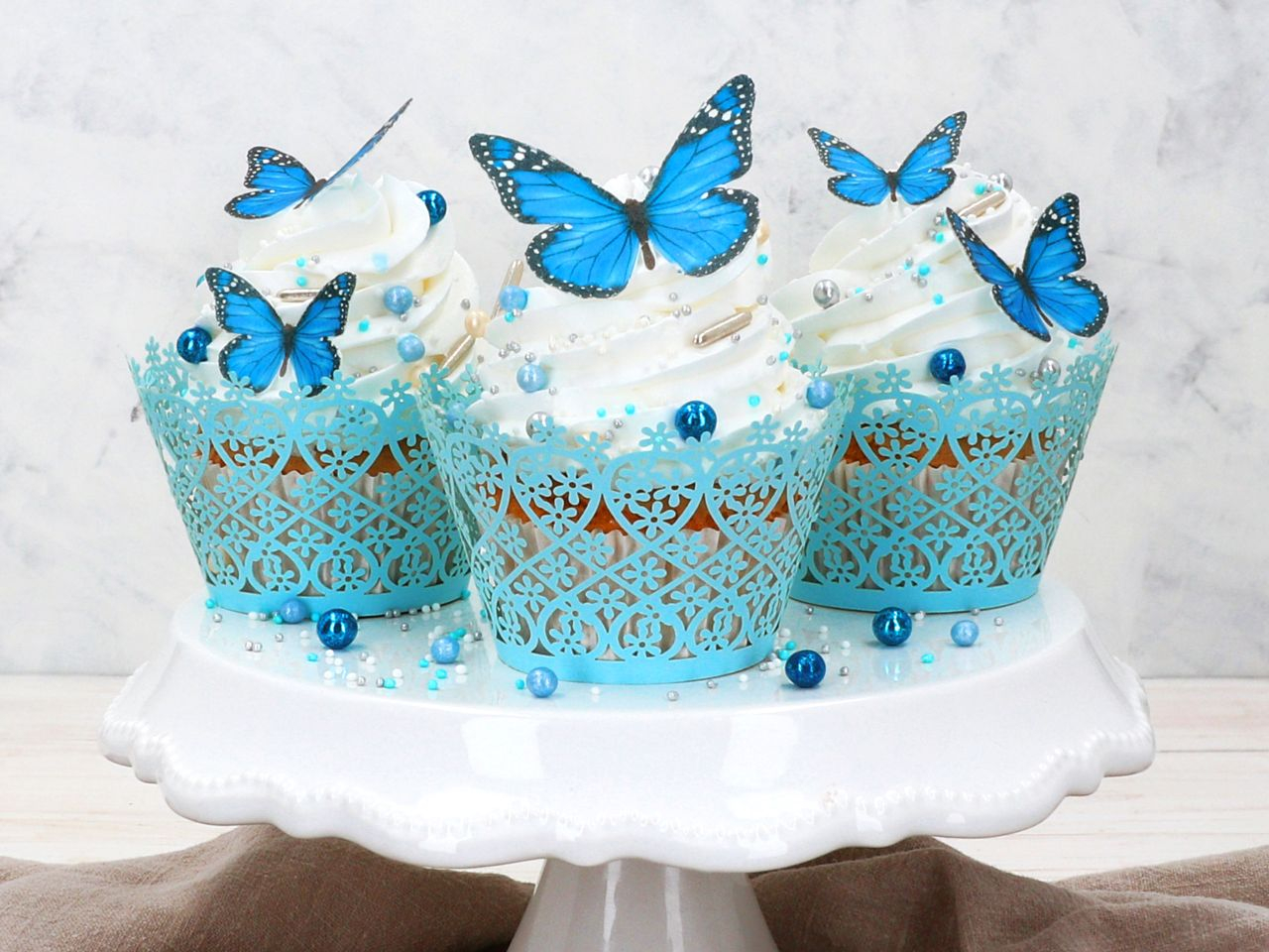 Cake-Masters Ostyadísz - Kék Pillangók - 29db