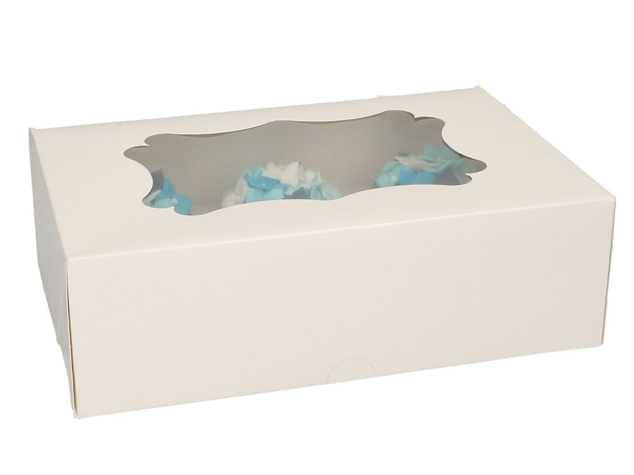Funcakes Cupcake-Muffin 6db-os ablakos Box - Fehér