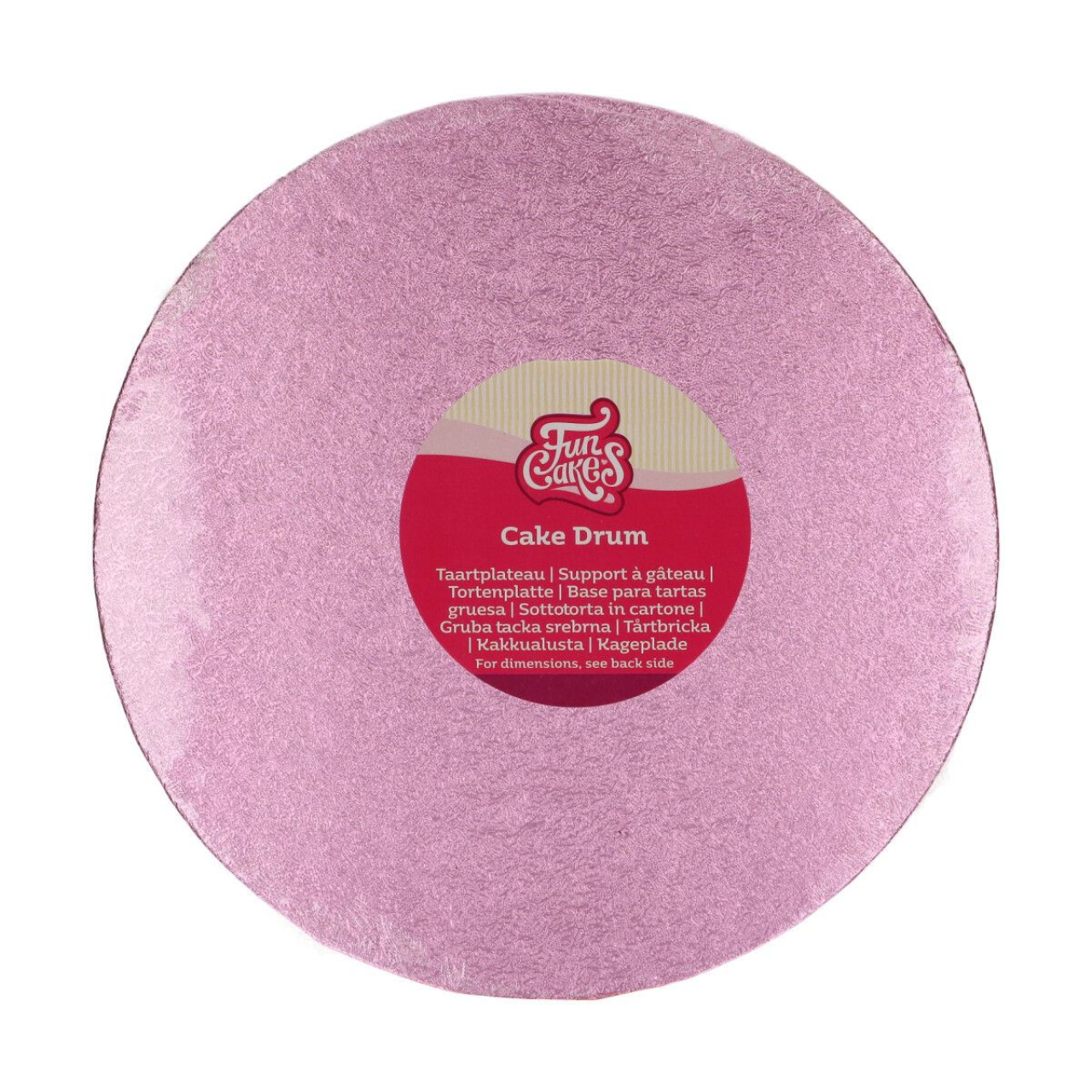 Fun Cakes kerek tortadob – Pink 25 cm