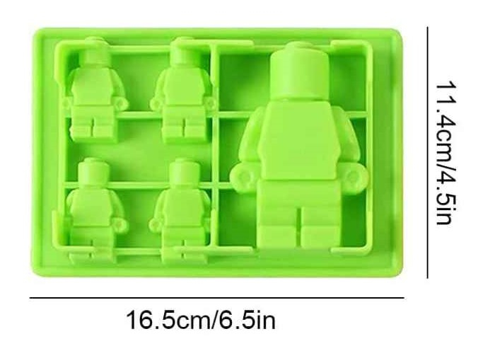 Szilikon csoki és bonbon öntő forma - Lego emberkék