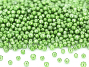 CM Cukorgyöngy Metálzöld 3mm 50g