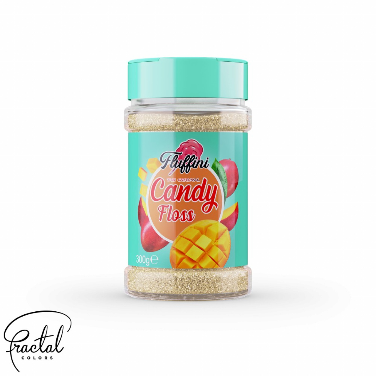 Fluffini Ízesített Vattacukor Alapanyag - Mangó - 300g