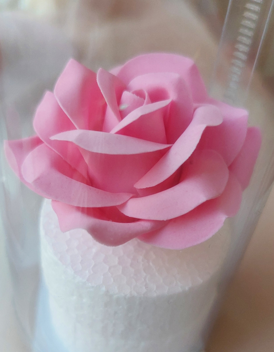Cukorvirág - Rózsa - Baby pink 5-6cm