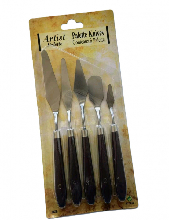 Kenőkés, spatula vajkrém mintázáshoz 5 részes
