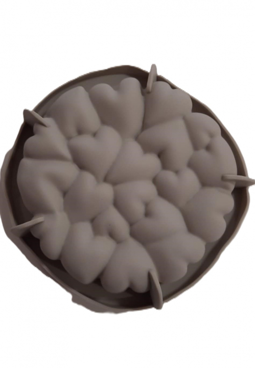 Szilikon forma, mousse forma - 3D szivecskés