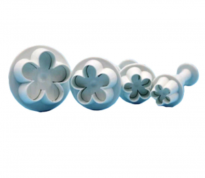 Kiszúró - Rugós fondant kiszúró - Cseresznyevirág 4db-os