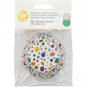 Wilton muffin kapszli - Pöttyös farsang 75db/cs