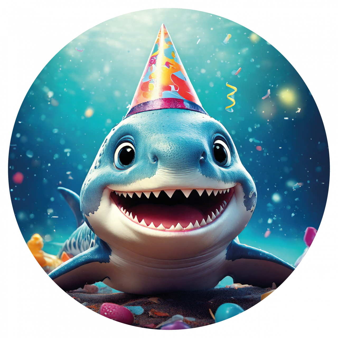 Ostyanyomtatás BabyShark kerek 20cm