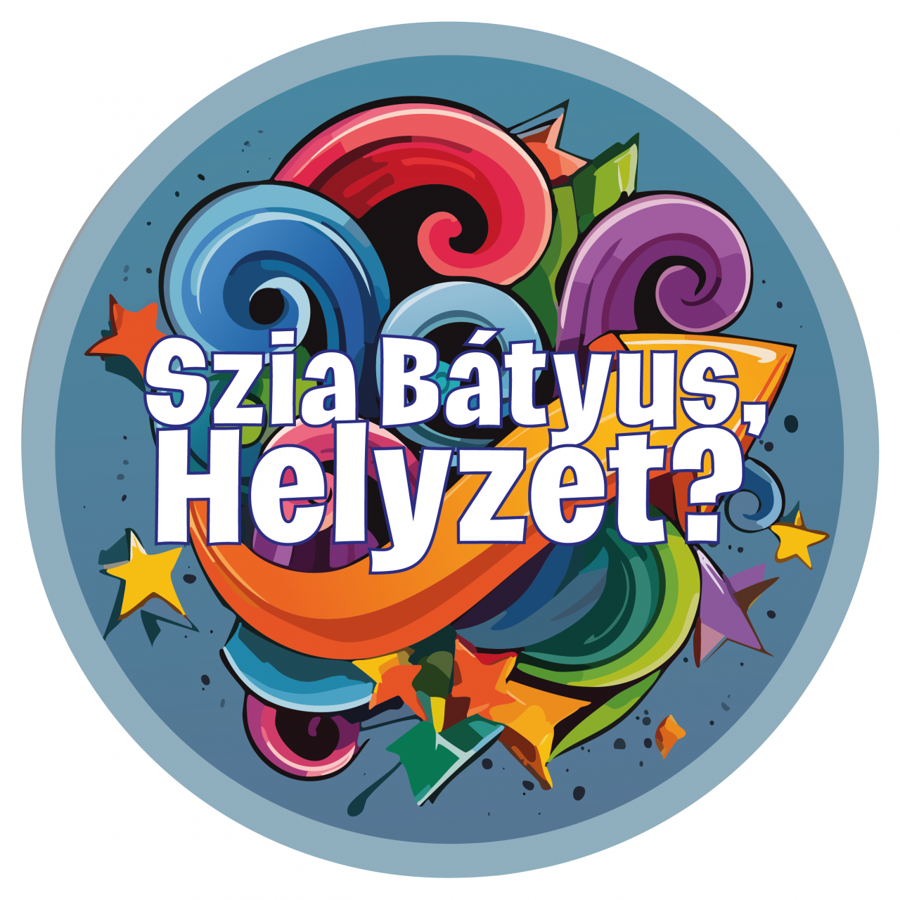 Cukorlap nyomtatás Hippi bátyus kör 20cm