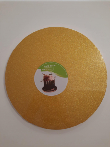 Tortadob arany csillogó 30cm 12mm vastag