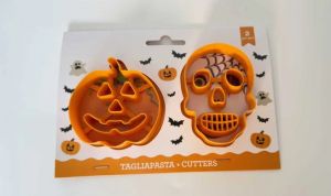 Kiszúró szett és mintázó - halloween-i tök és halálfej