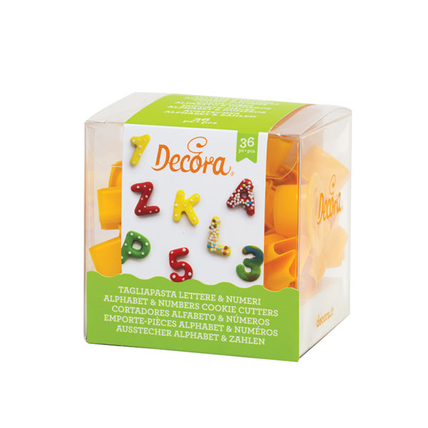 Decora - Betű és szám kiszúró ABC 123 - 36 részes