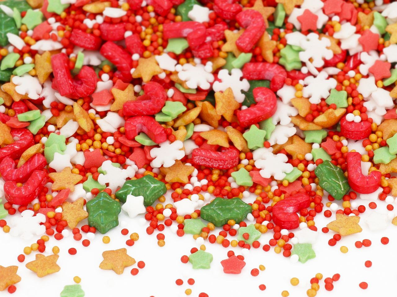 CM szórócukor keverék Under the mistletoe - Karácsonyi magyal levél és cukorbot 80g