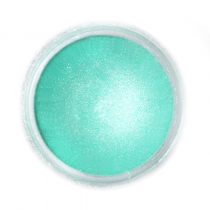 FRACTAL - Shimmering Ételdekorációs Selyempor - Zöld Sarkifény ( Aurora Green ) - 2g