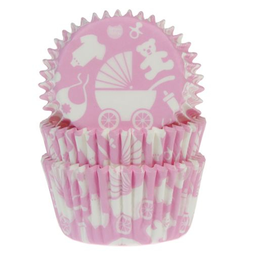 House of Marie babaváró muffin kapszli  - Babarózsaszín 50db