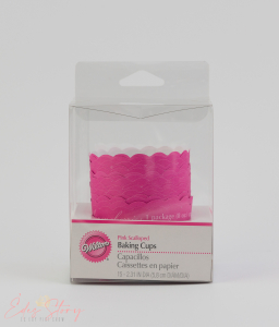 Kapszli – Muffin 15db Cakkos Szélű Pink