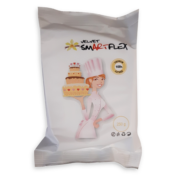Smartflex Velvet Tortaburkoló -  Vaníliás fehér 250g