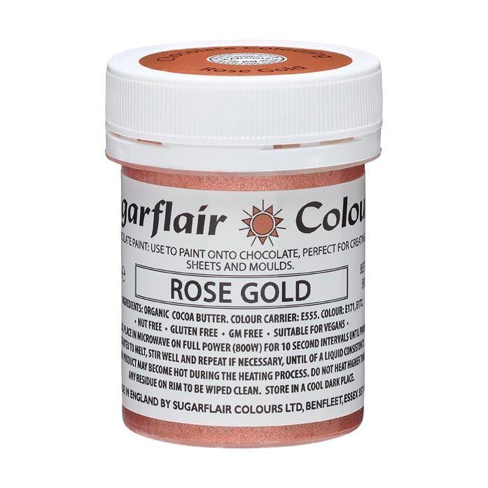 Sugarflair Csoki festék 35g -  Rose Gold