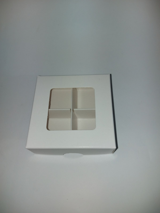 Fehér bonbon doboz – 4db-os