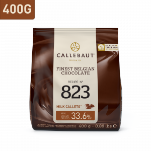 Callebaut belga csokoládé pasztilla – 33,6% tejcsokoládé (823) 400g