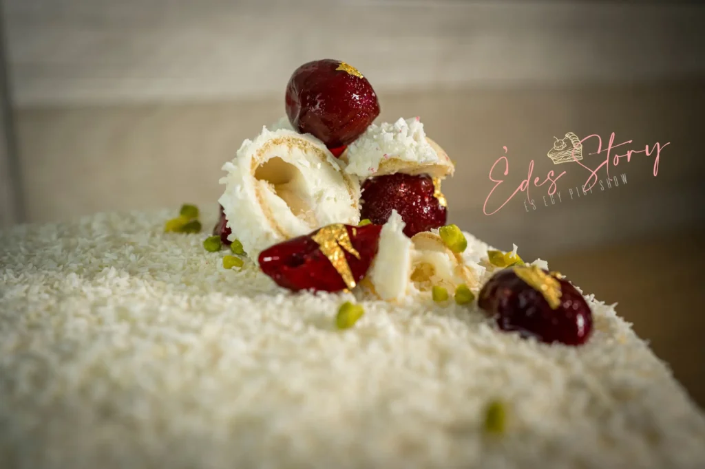 Kókusztorta Meggyzselével