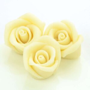 CM Marcipán Rózsa - Fehér 4cm - 1db