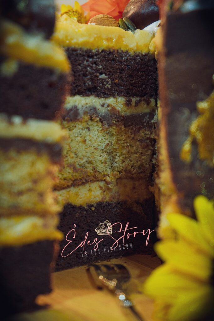 Sütőtökös - Karamellás Csokitorta