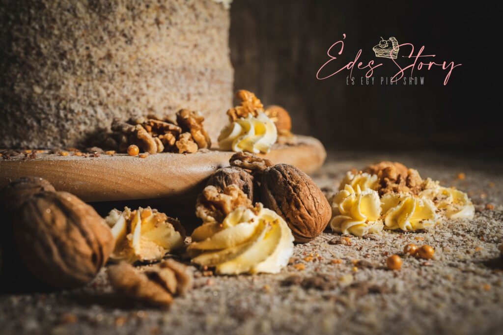 Marcipános Diótorta