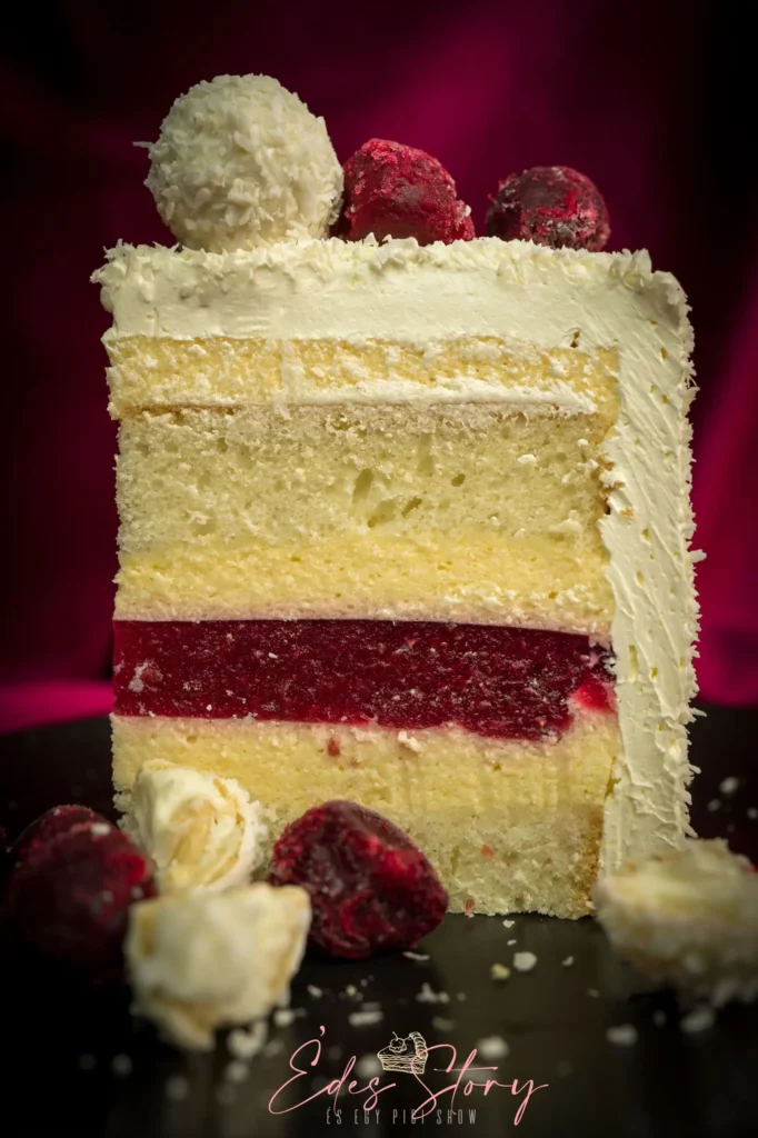 Kókusztorta Meggyzselével