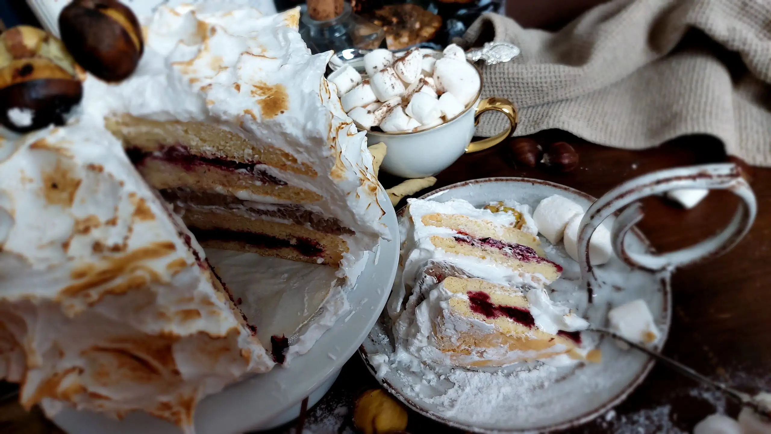Gesztenyés Marshmallow Torta