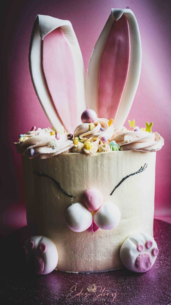 Nyuszi Torta - Citromos Piskóta és Habos Málna Ganache