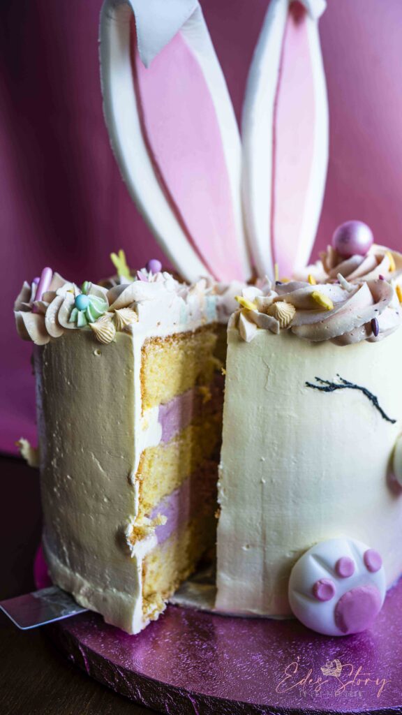 Nyuszi Torta - Citromos Piskóta és Habos Málna Ganache