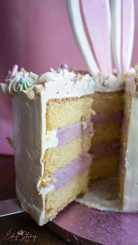 Nyuszi Torta - Citromos Piskóta és Habos Málna Ganache