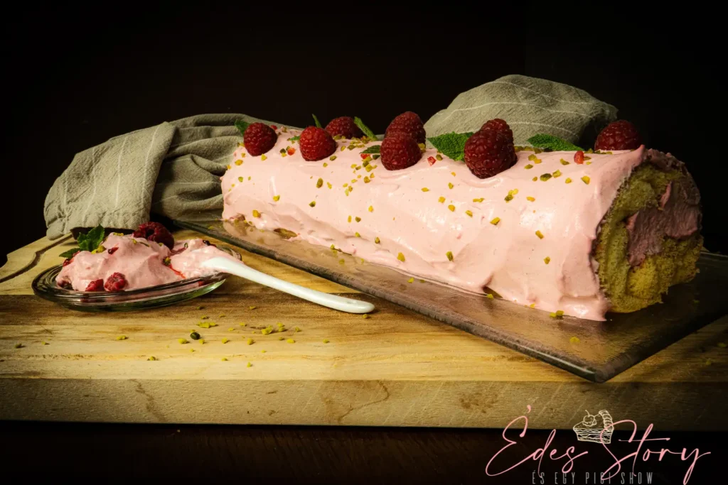 Málnás Piskótatekercs