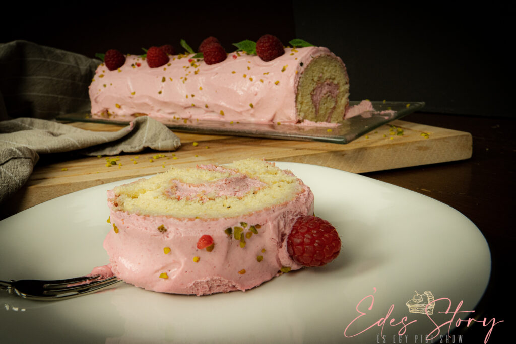 Málnás Piskótatekercs