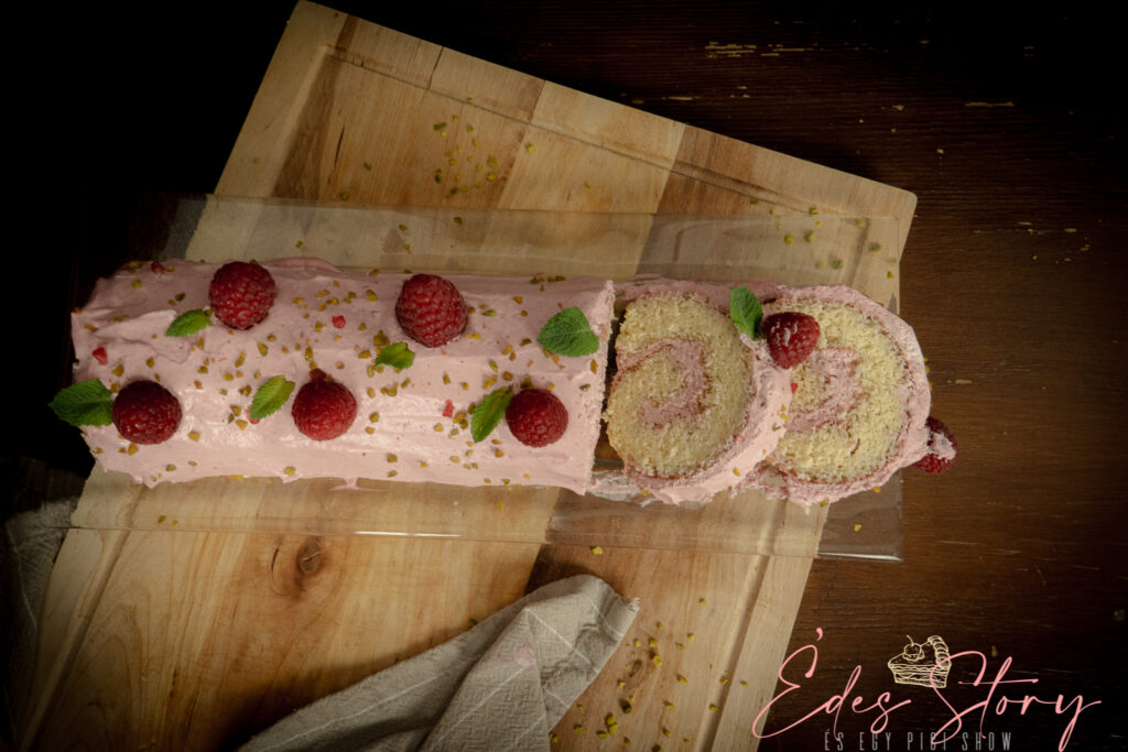 Málnás Piskótatekercs