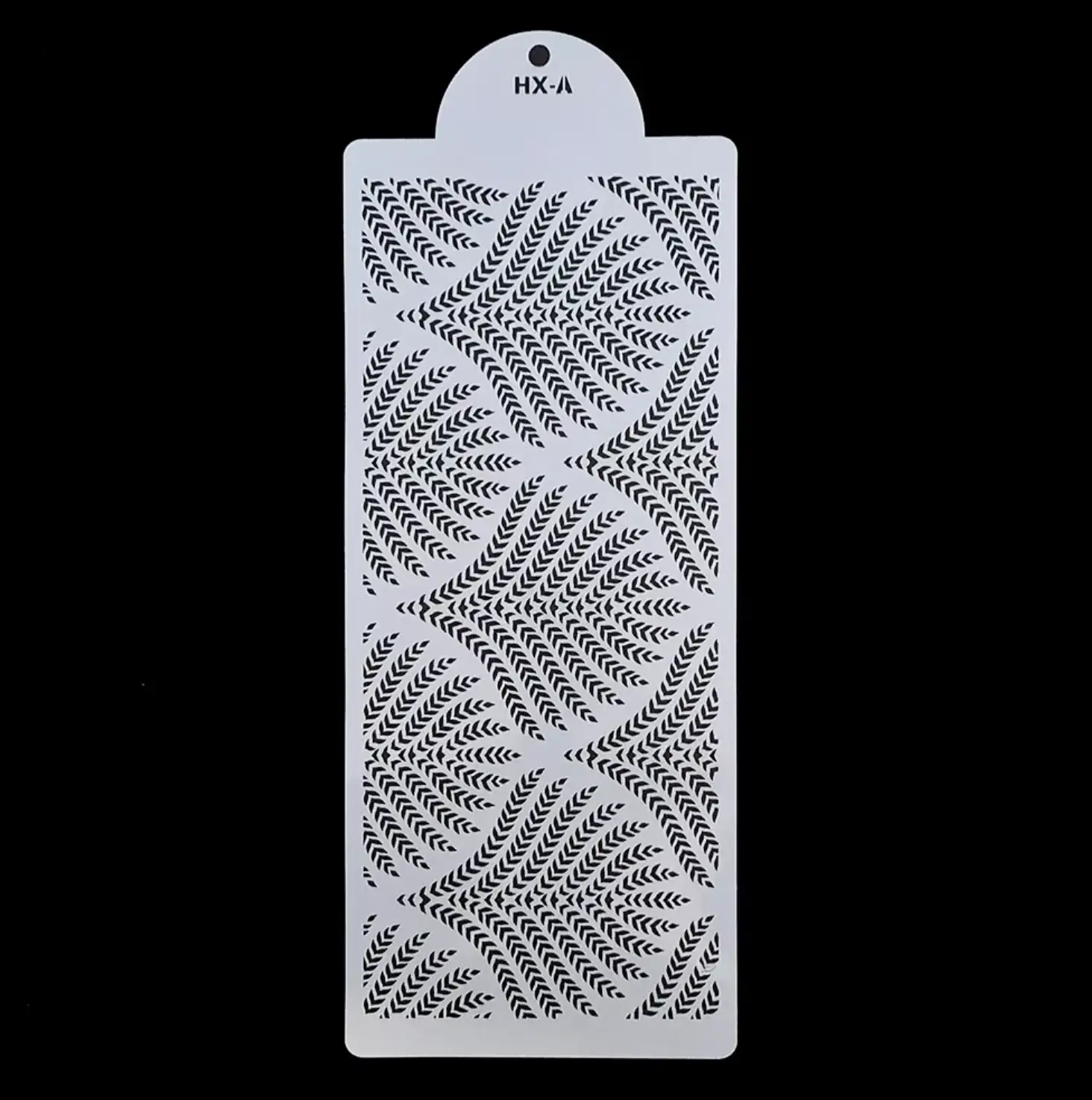 Torta sablon, stencil – Páfrány, Búzavirág (HX-A)