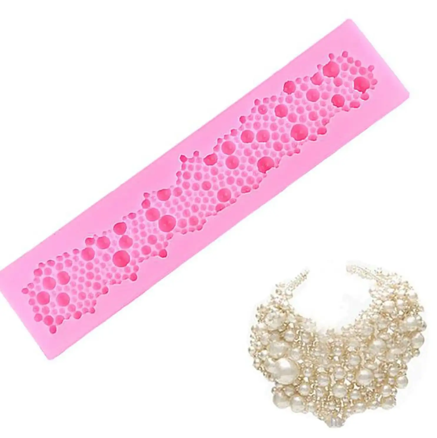 Szilikon Fondant és Marcipán Mintázó – Gyöngyök, Buborékok