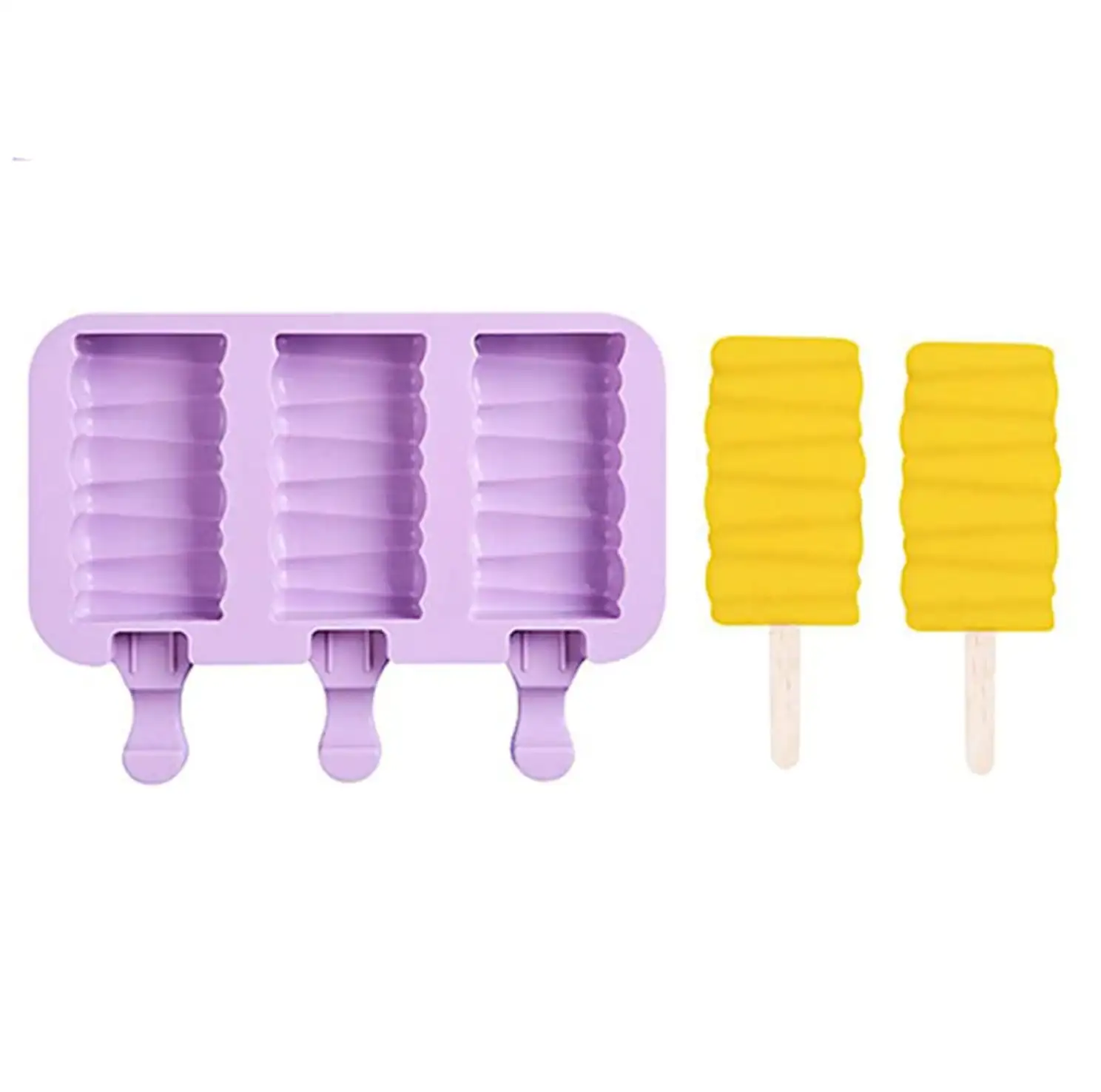 Szilikon jégkrém és fagylalt készítő forma – Hullámos