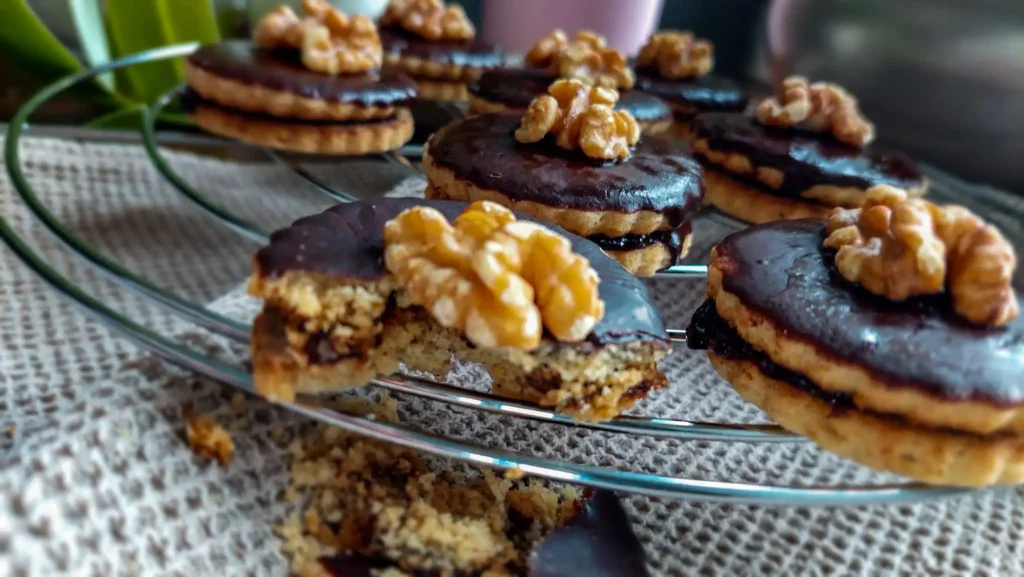 Az isler egy igazán közkedvelt aprósütemény.
Sem az esküvői sem az ünnepi asztalokról nem hiányozhat.
Az omlós diós linzertészta korongok közt fantasztikus savanykás málna vagy szilva lekvár,
kívül pedig finom kesernyés csokoládé. Egyszerűen ellenálhatatlan.