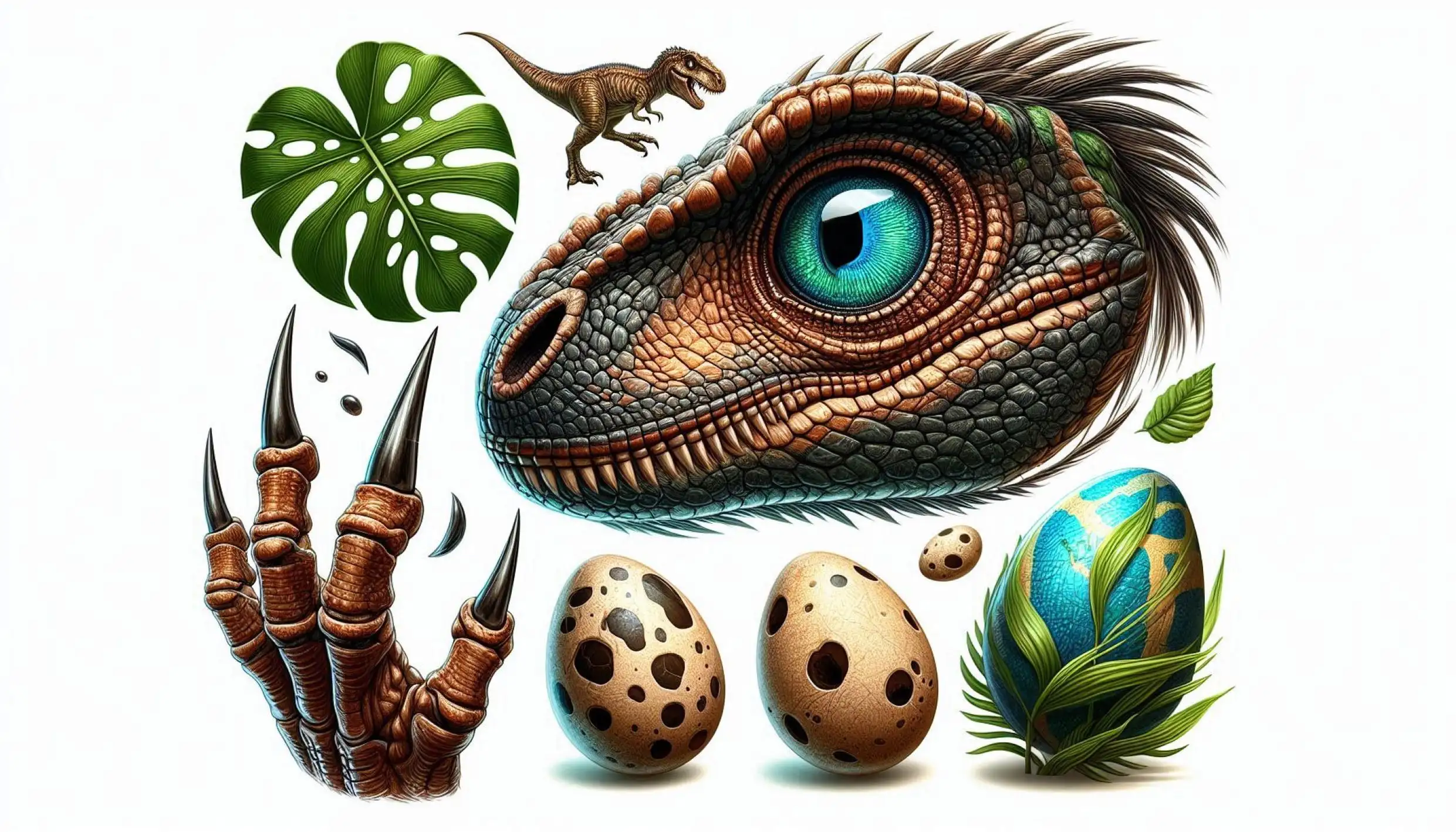 Dínó szem és karmok2 A4 - Image 2