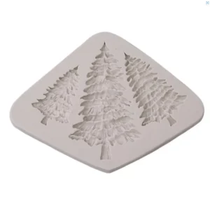 Szilikon fondant és marcipán mintázó – Fenyőfa (3db-os)