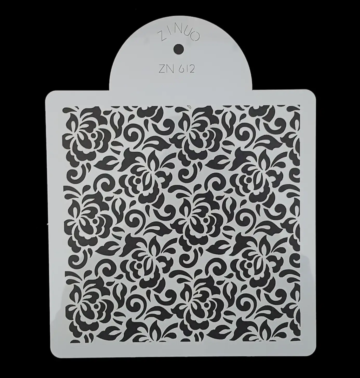 Torta sablon, stencil – Kis rózsák