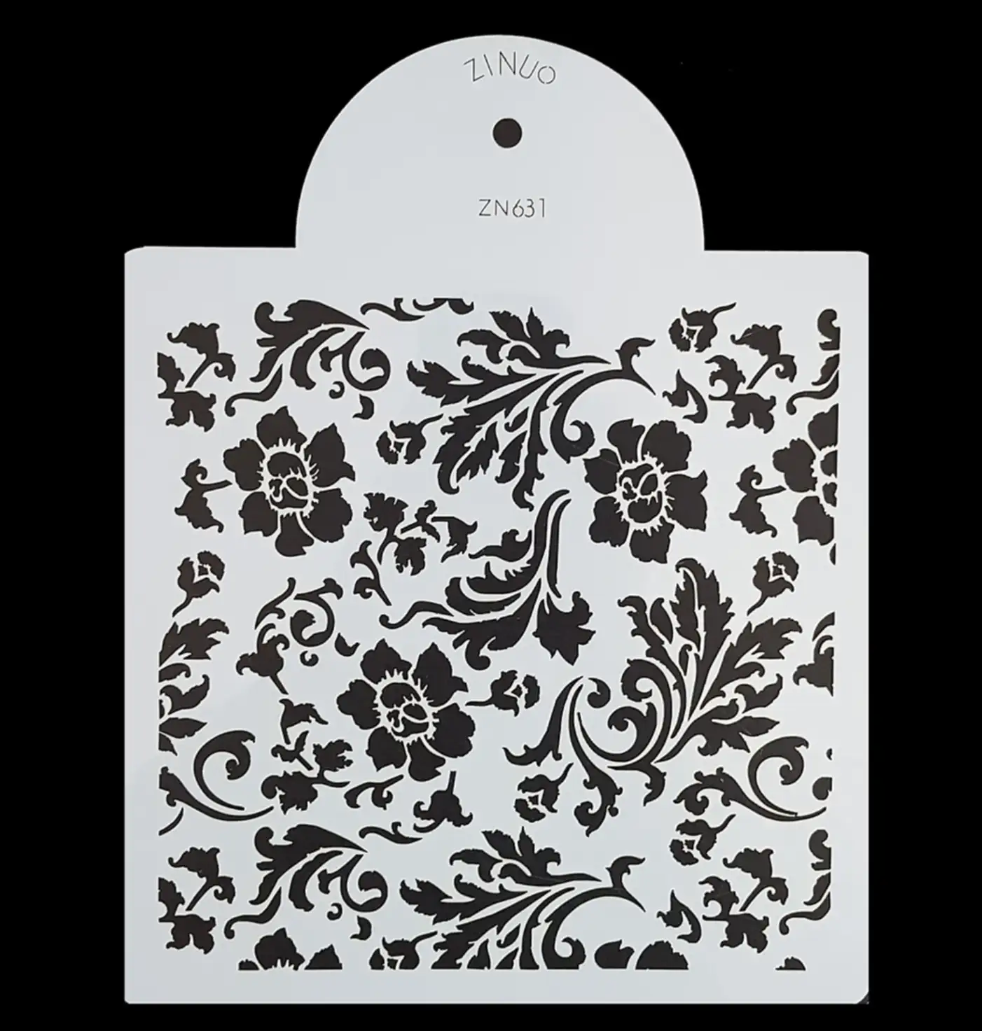 Torta sablon, stencil - Kis virágok